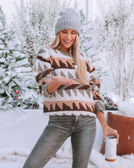 Snowdrift Knit Sweater - Mocha Combo - FINAL SALE Ins Street