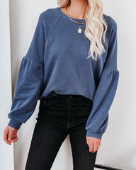 Snowmass Cotton Blend Raglan Pullover - Navy Ins Street