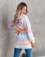 Soft Pastels Belted Knit Cardigan - FINAL SALE Ins Street