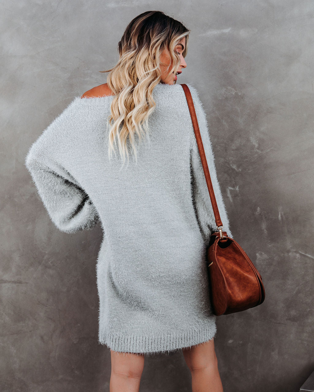 So In Love Knit Sweater Dress - Heather Grey - FINAL SALE Ins Street