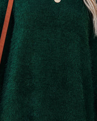 So In Love Knit Sweater Dress - Hunter Green Ins Street