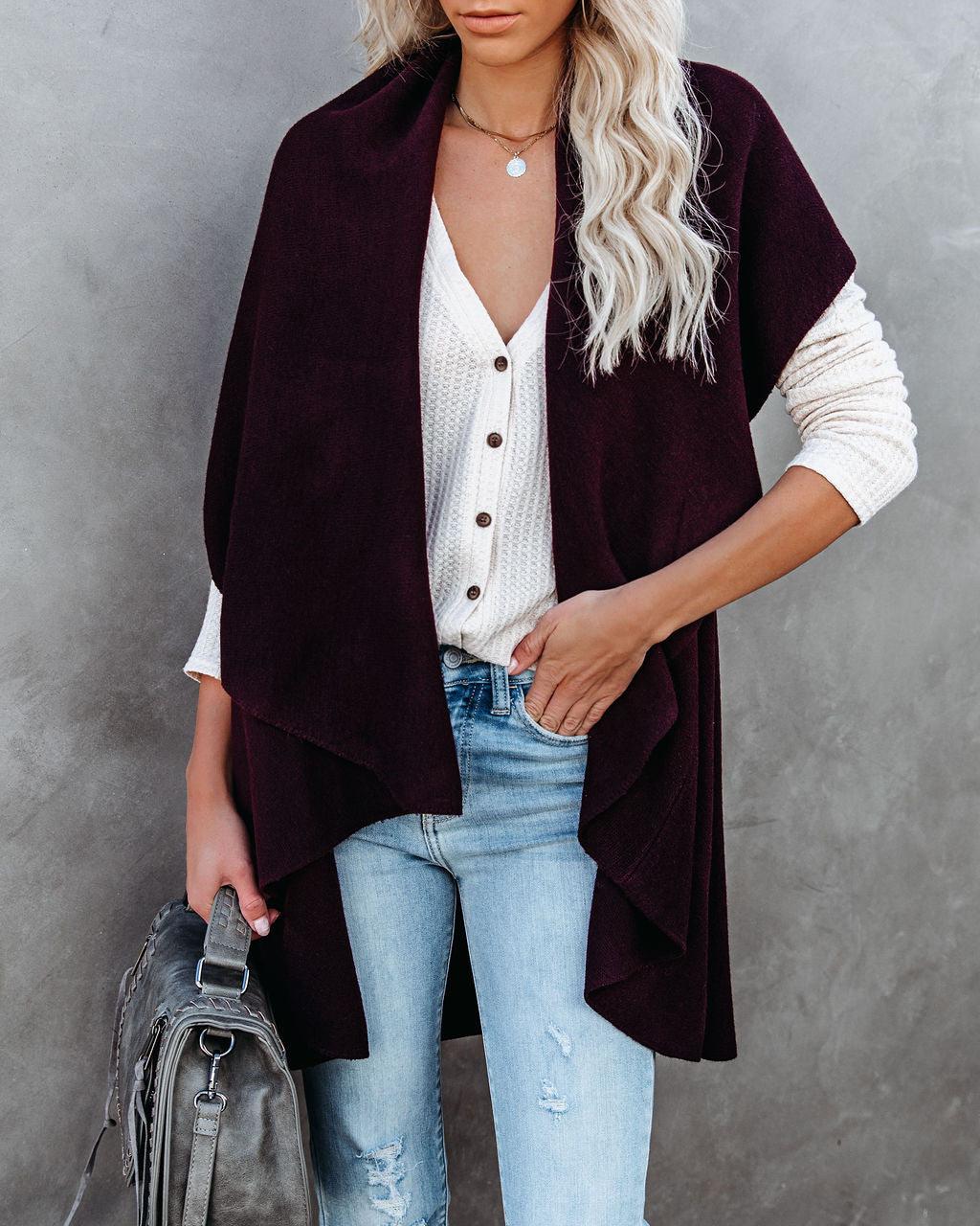 Solitaire Vest - Wine Ins Street