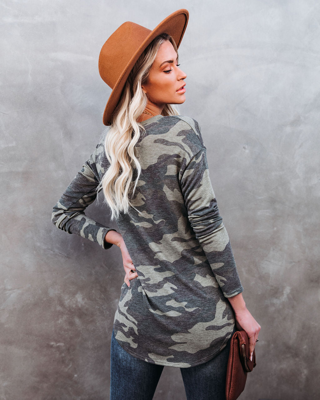 Stand For Something Camo Knit Top Ins Street