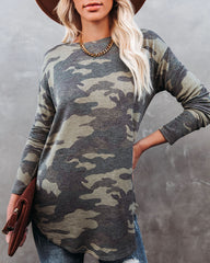 Stand For Something Camo Knit Top Ins Street