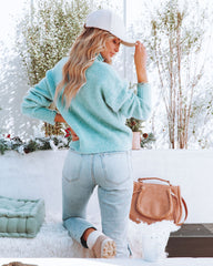 Stormi Turtleneck Knit Sweater - Dusty Teal Ins Street