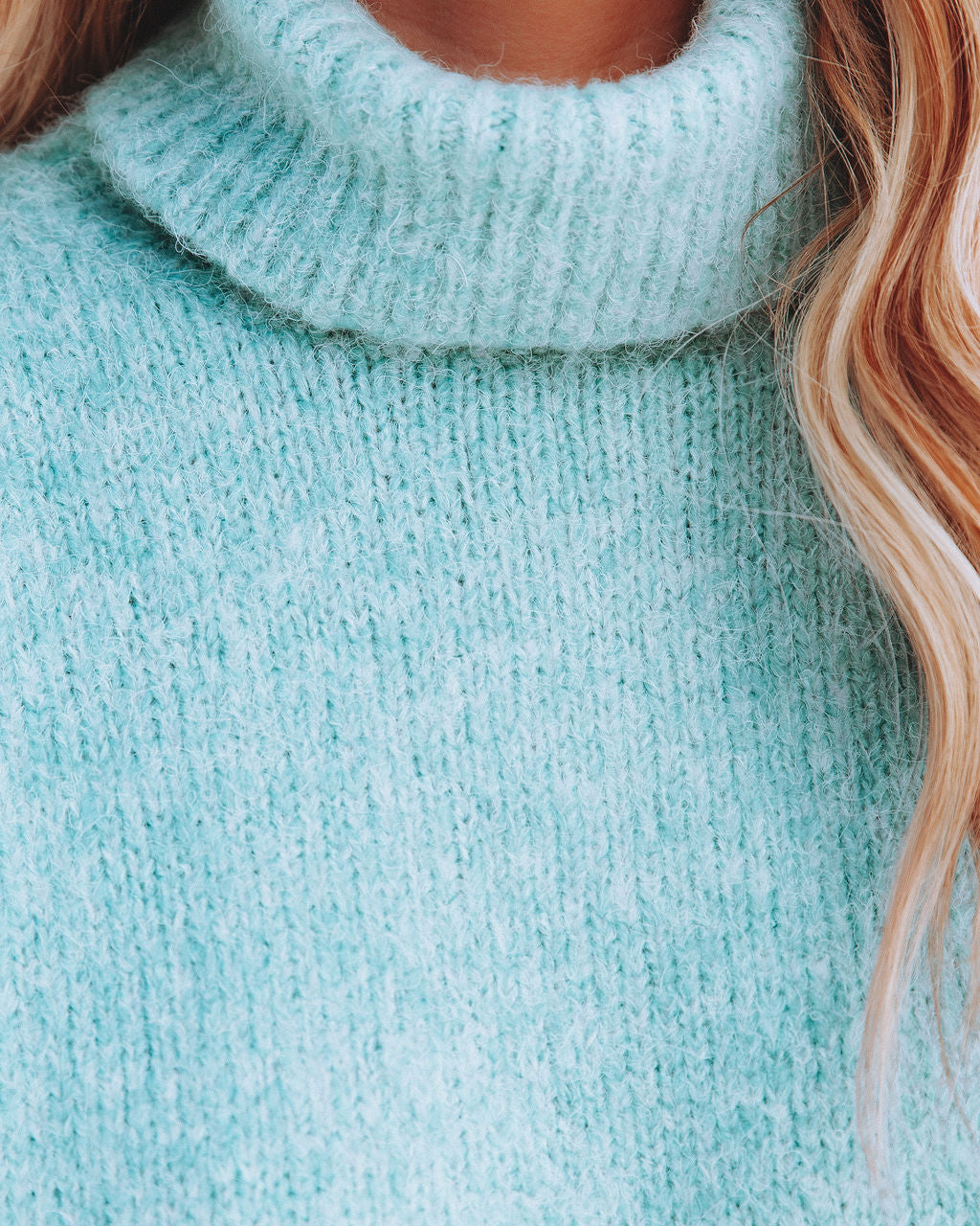 Stormi Turtleneck Knit Sweater - Dusty Teal Ins Street