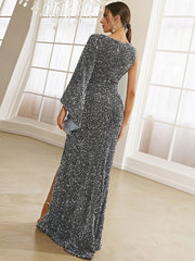 Temperament  Tight Dress Sequins Slim Evening Dress Women's 2023-03-14 InsStreet