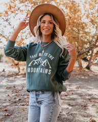 Take Me To The Mountains Cotton Blend Sweatshirt - FINAL SALE Ins Street