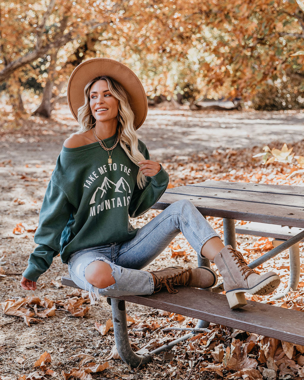 Take Me To The Mountains Cotton Blend Sweatshirt - FINAL SALE Ins Street