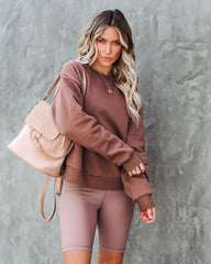 Taylin Cotton Blend Sweatshirt - Latte - FINAL SALE ALL-001