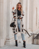 Tayvon Pocketed Leopard Duster Cardigan - FINAL SALE STOR-001