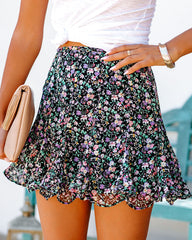 Teardrops Floral Ruffle Mini Skort DRES-001