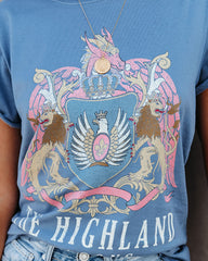 The Highland Dragons Cotton Distressed Tee RECY-001