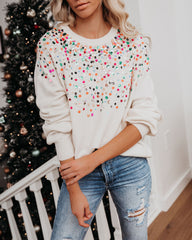 Too Cool Sequin Knit Sweater LUSH-001