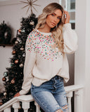 Too Cool Sequin Knit Sweater LUSH-001