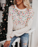 Too Cool Sequin Knit Sweater LUSH-001