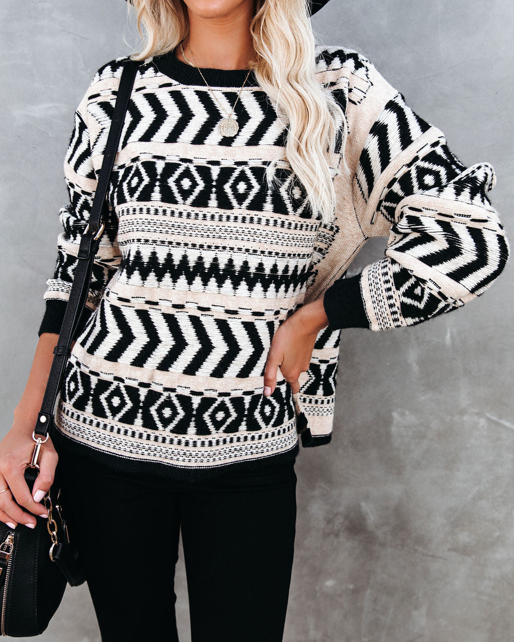 To The Beat Of The Drum Knit Sweater &MER-001