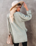 Trev Speckled Knit Henley Sweater - Olive PROM-001