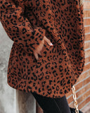 Trey Pocketed Leopard Teddy Jacket LUSH-001