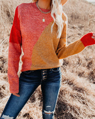 Ulla Colorblock Knit Sweater HEM-001