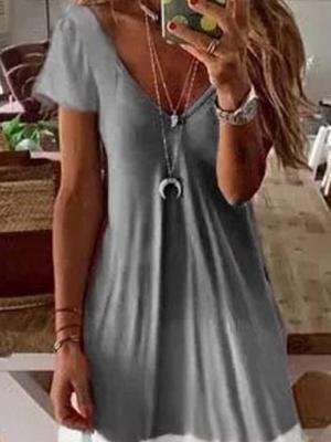 V-neck Short-sleeved Summer Dress Ins Street