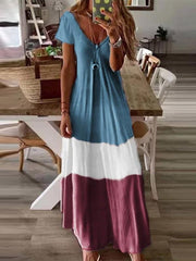 V-neck Short-sleeved Summer Dress Ins Street