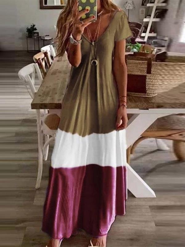 V-neck Short-sleeved Summer Dress Ins Street