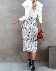 Valley Printed Wrap Midi Skirt - FINAL SALE DRES-001