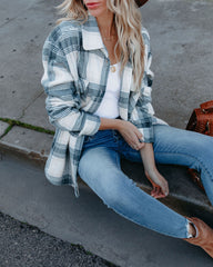 Veneta Pocketed Plaid Shacket THRE-001