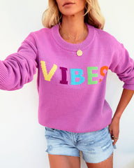 Vibes Cotton Blend Sweater - Orchid ENDL-001