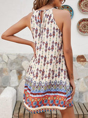 Vintage Printed Lace Stitching Bohemian Dress Ins Street