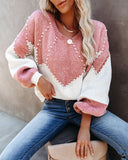 Vivianna Embellished Chenille Sweater Ins Street