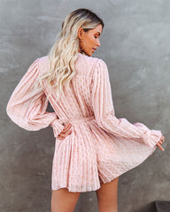 Walking On Sunshine Metallic Pleated Romper Ins Street