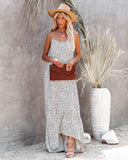 Walk On By Printed High Low Ruffle Maxi Dress Ins Street