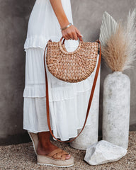 Wander Often Rattan Crossbody Handbag Ins Street