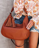 Waverly Faux Leather Hobo Bag - Tan Ins Street