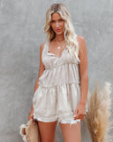 Wayla Tiered Babydoll Tank - Straw Ins Street