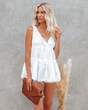 Wayla Tiered Babydoll Tank - White Ins Street