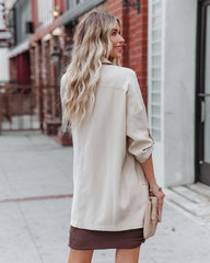 Westley Pocketed Lightweight Trench Coat - Taupe Ins Street