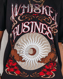 Whiskey Business Premium Cotton Tee - Black Ins Street