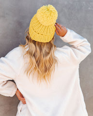 Whistler Pom Beanie - Lime Ins Street