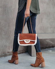 Whitley Sherpa Crossbody Bag - Tan Ins Street