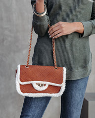 Whitley Sherpa Crossbody Bag - Tan Ins Street