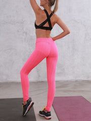 Wide Band Waist Solid Sports Legging Ins Street