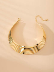 Wide Metal Necklace Ins Street