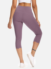 Wide Waist Capri Sports Leggings Ins Street