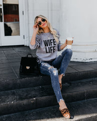 Wife Life Sweatshirt Ins Street