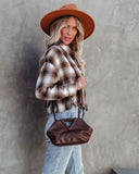 Willa Faux Leather Crossbody Bag - Chocolate Ins Street