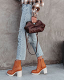 Willa Faux Leather Crossbody Bag - Chocolate Ins Street