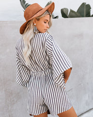 Wind In My Sails Cotton Pocketed Tie Romper Ins Street